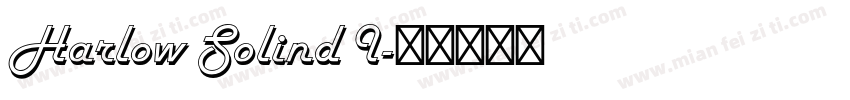 Harlow Solind I字体转换